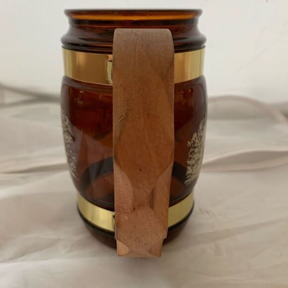 Vintage Gettysburg Pennsylvania Souvenir Brown Mug Wood Hamdle - Picture 4 of 7